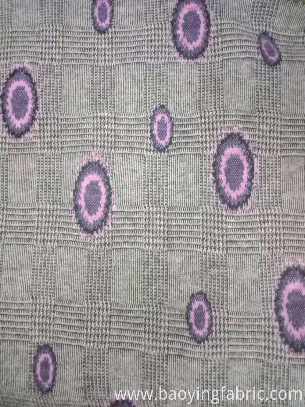 yarn dyed jacquard brushed fabric